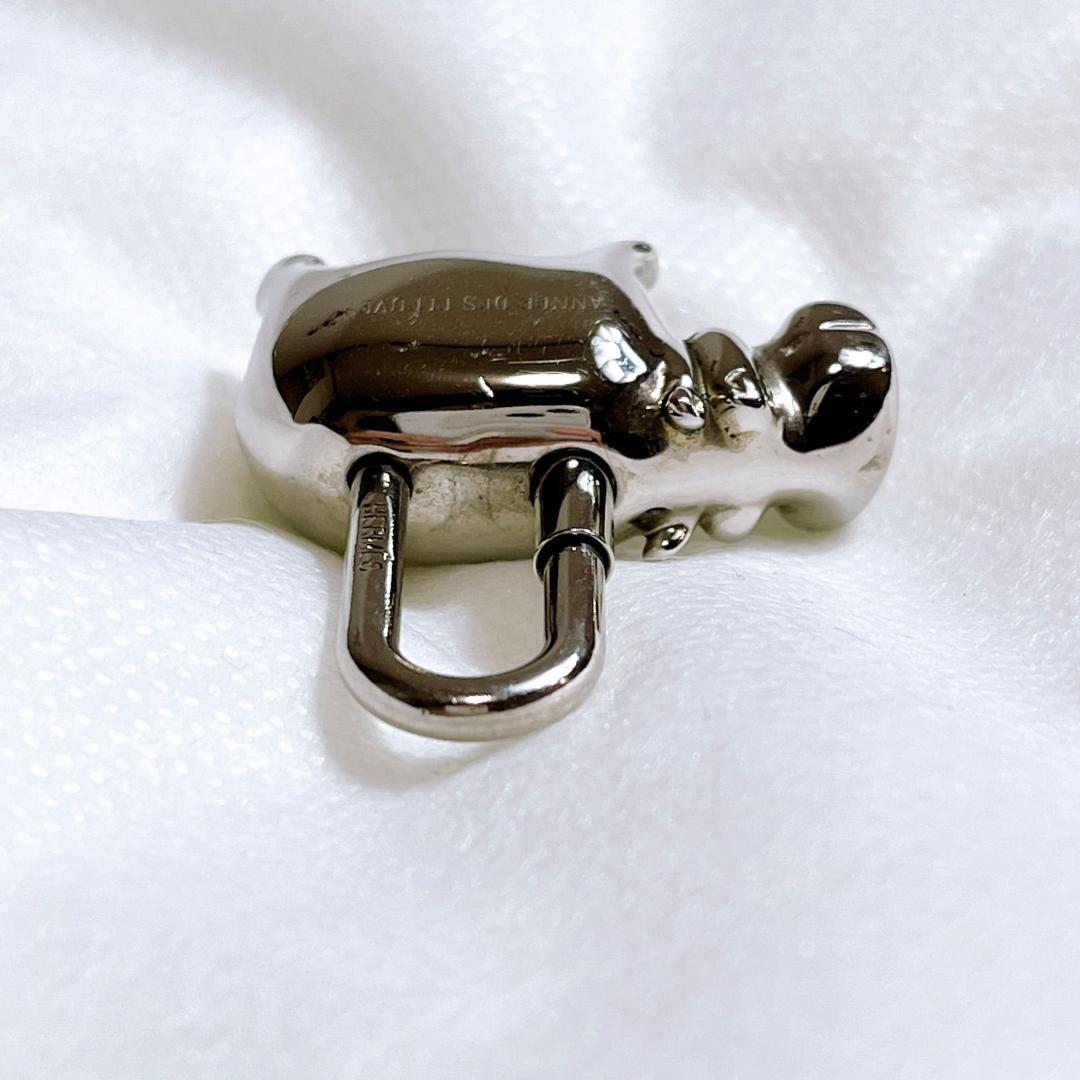 希少　エルメス　カデナ　チャーム　チョーカー　カバ　シルバー　2005年製