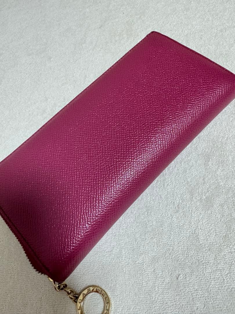【ゆゆ】BVLGARI バーガンディ レザー 長財布