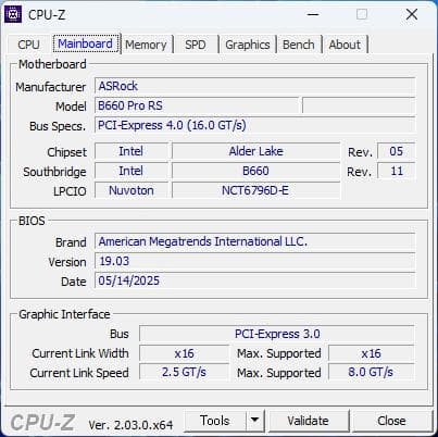 マザーボード ASRock B660 Pro RS