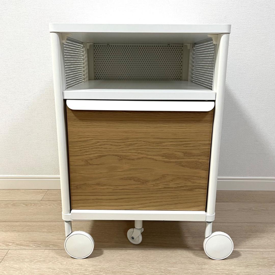 た13【IKEA】イケア BEKANT ベカント キッチンワゴン デスク下収納