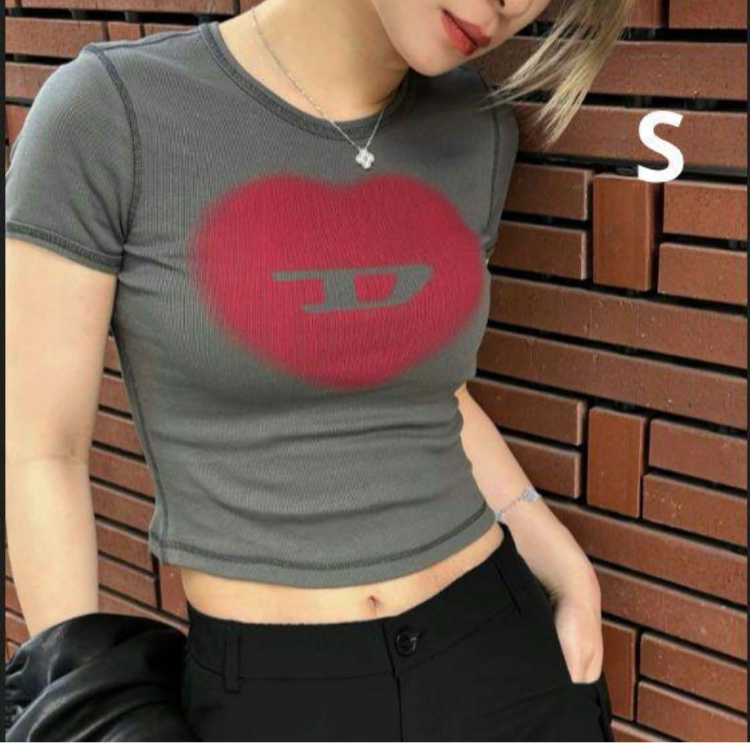 DIESEL T-Ele ハートロゴ　babyT Tシャツ-S
