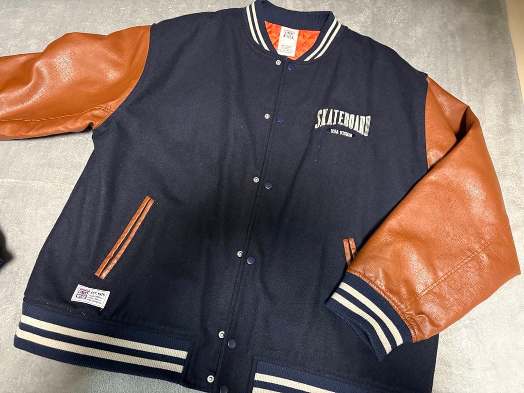 VISIONSTREETWEAR スタジャン ブラウン　メンズ　アウター　4L