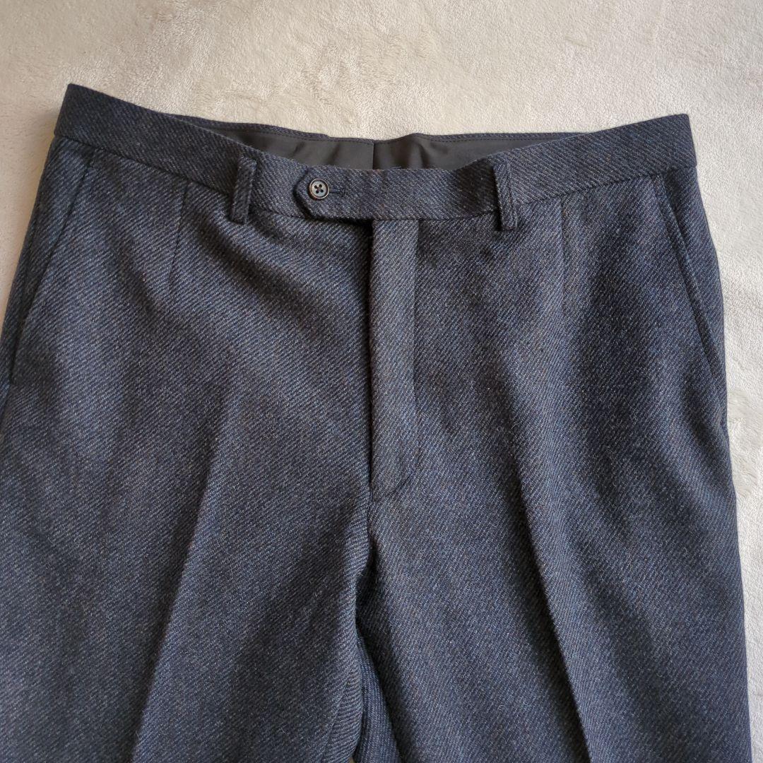 【Tradmen Collection】 ネイビー ビジネススーツ ウール混紡