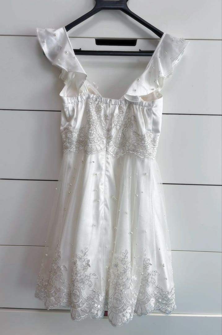 【ROBE de FLEURS/ローブドフルール】ホワイト キャバドレス L