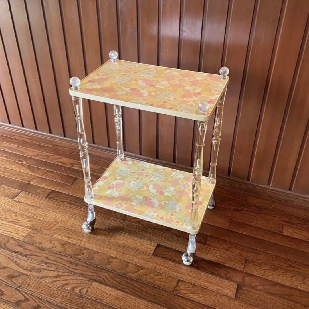 昭和レトロ　キッチンワゴン　果物柄　レトロポップ　当時物