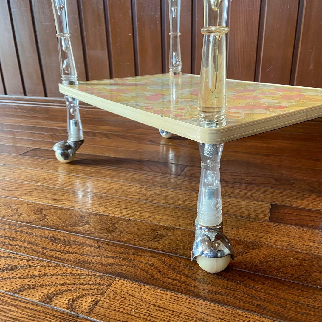 昭和レトロ　キッチンワゴン　果物柄　レトロポップ　当時物