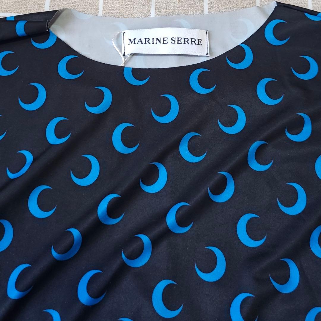 Marine Serre ムーン 月柄 長袖トップス ブルー M