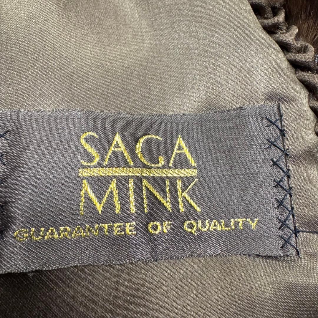 極美品✨SAGAMINK サガミンク 金タグ ファーコート ブラウン 11号 L