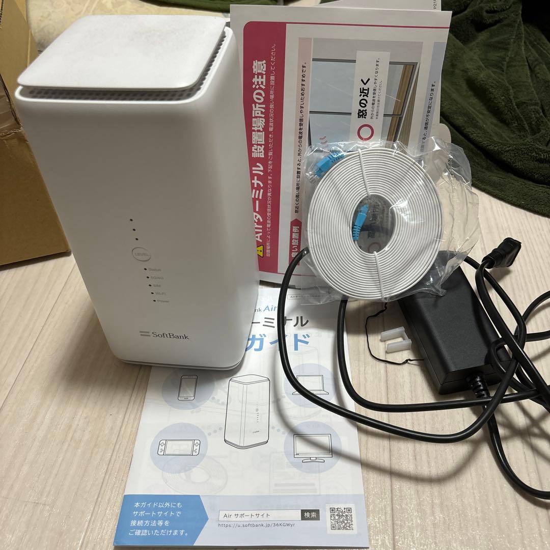 ソフトバンクエアー5Gフルキット箱説明書付き！ほぼ新品