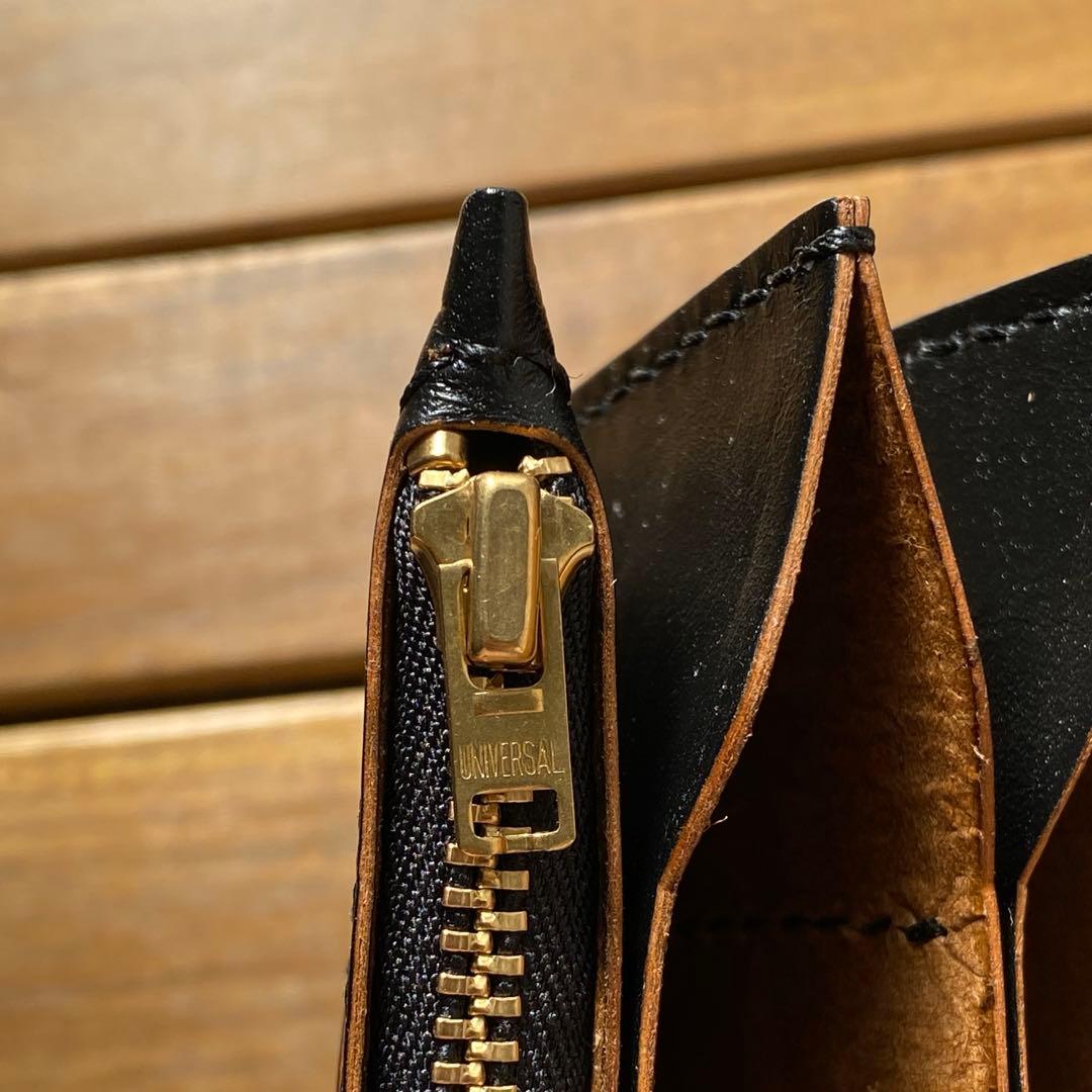 【茶芯・馬革】トラッカーウォレット　ブラック