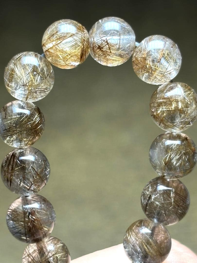 シルバールチルブレスレット7㎜　ハイグレード（新品未使用）高品質透明感針しっかり