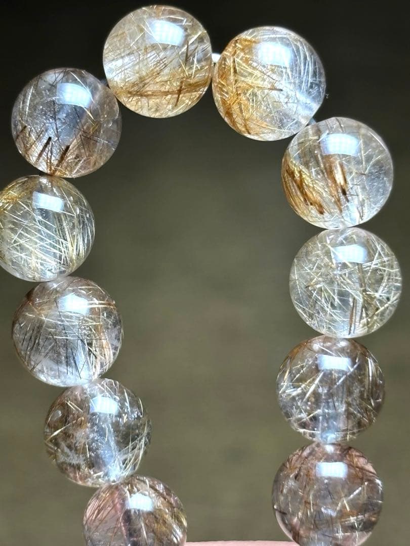 シルバールチルブレスレット7㎜　ハイグレード（新品未使用）高品質透明感針しっかり