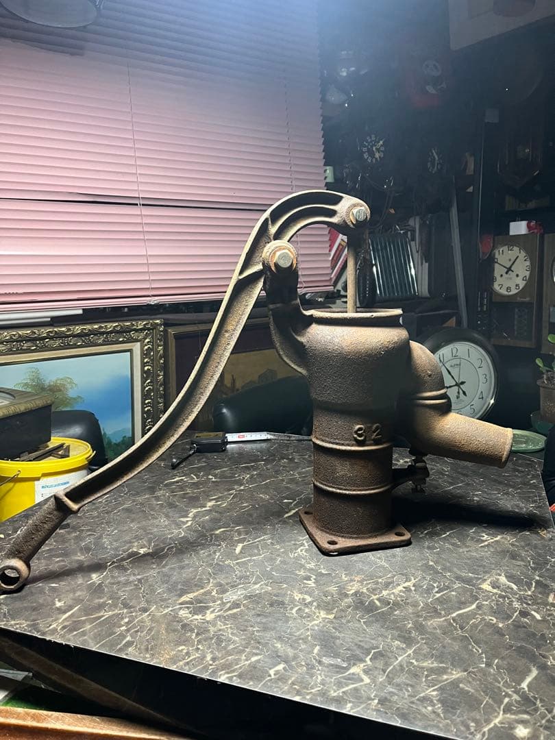 手押しポンプ、手漕ぎポンプ、手押し井戸、井戸ポンプ、ガーデニング雑貨 インテリア