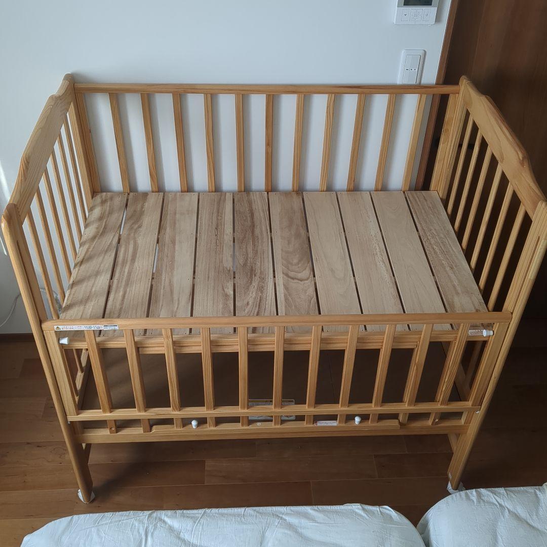 KATOJIベビーベッドハイタイプ　 標準サイズ　おまけ付き