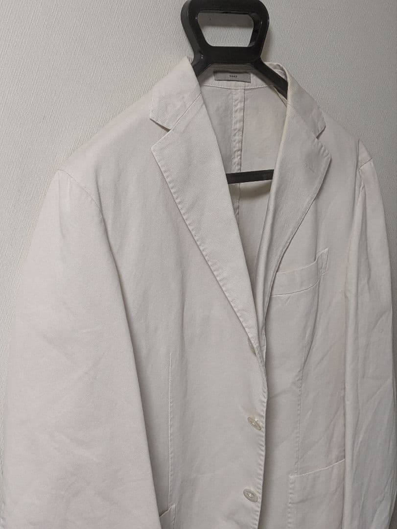 ★ボリオリ COAT メンズテーラードジャケット 50 綿 オフホワイト