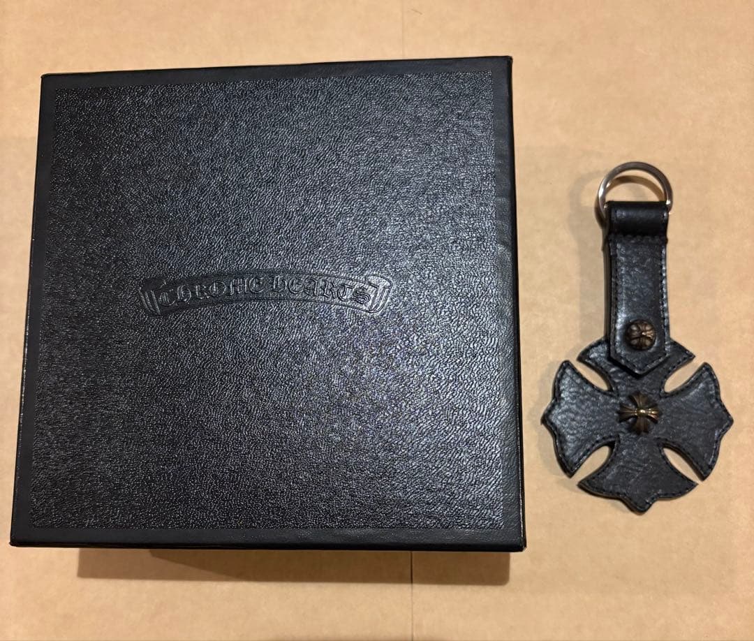 クロムハーツ Chrome Hearts クロス レザー キーホルダー