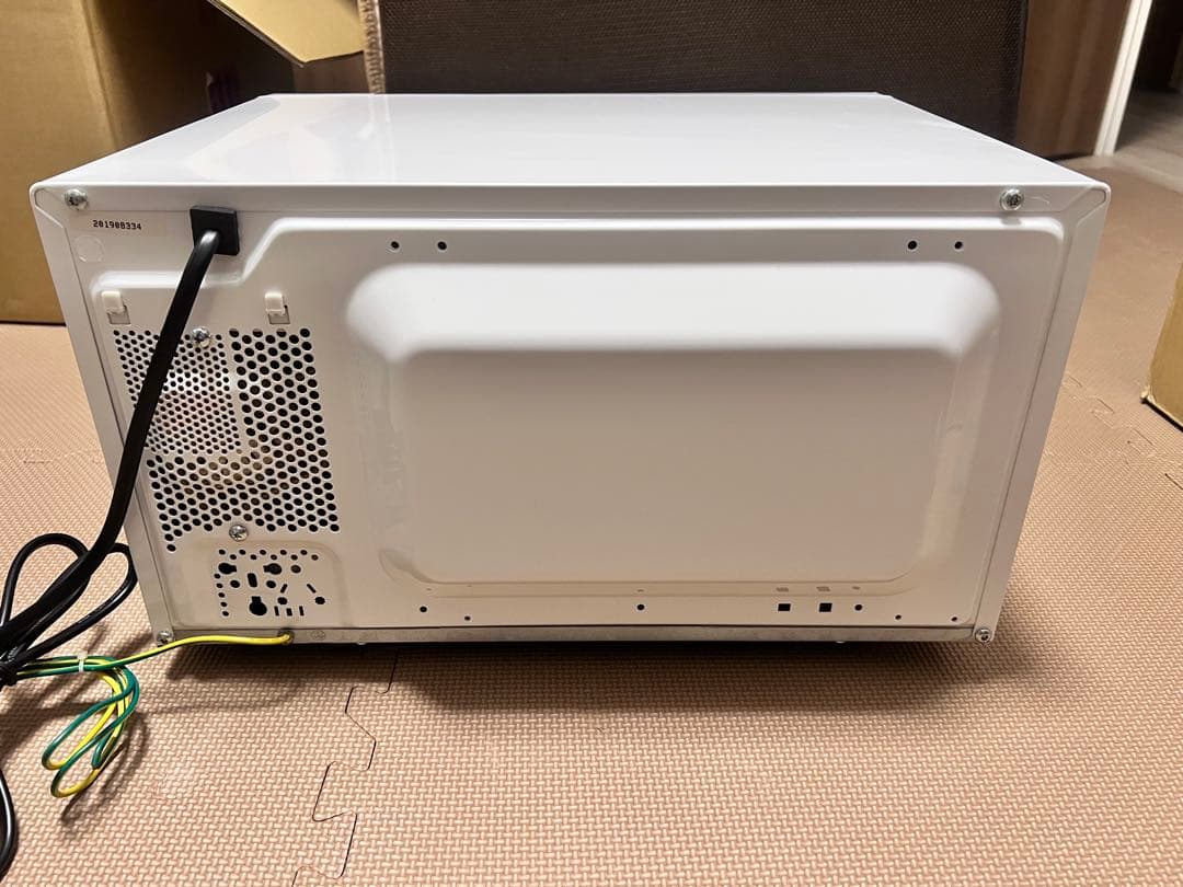 【美品】TWINBIRD 電子レンジ ホワイト フラット＆ダイヤル操作