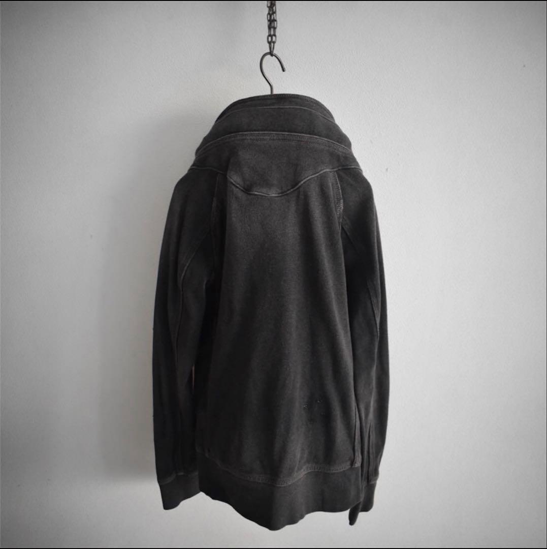 ジャケット・アウター goa bono Damage Denim Black Double Zip