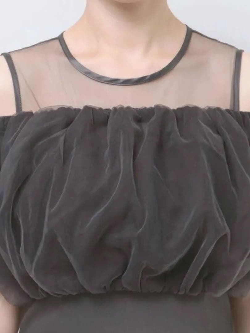 新品タグ付き LADYシアーボレロレイヤードワンピースドレス ラグナムーン M