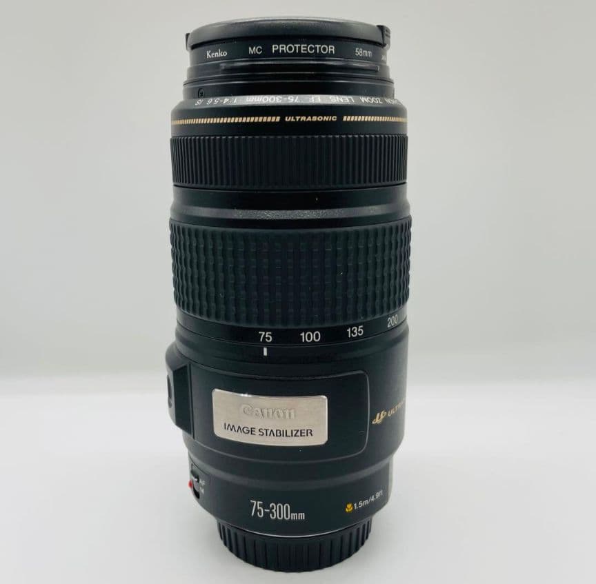 Canon EF 75-300mm IS USM 手振れ補正付き 望遠レンズ