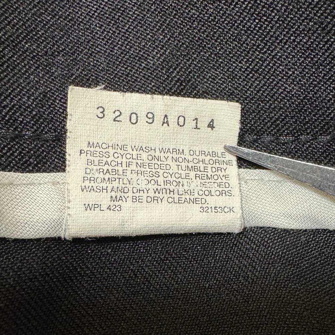 USA製 Levi's リーバイス アクションスラックス ブラック 黒 80s