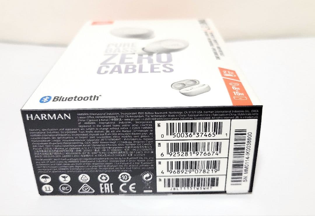 【新品未開封】JBLワイヤレスイヤホン TUNE115TWS ホワイト