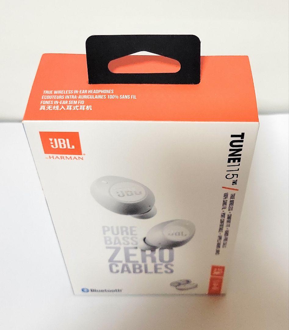 【新品未開封】JBLワイヤレスイヤホン TUNE115TWS ホワイト