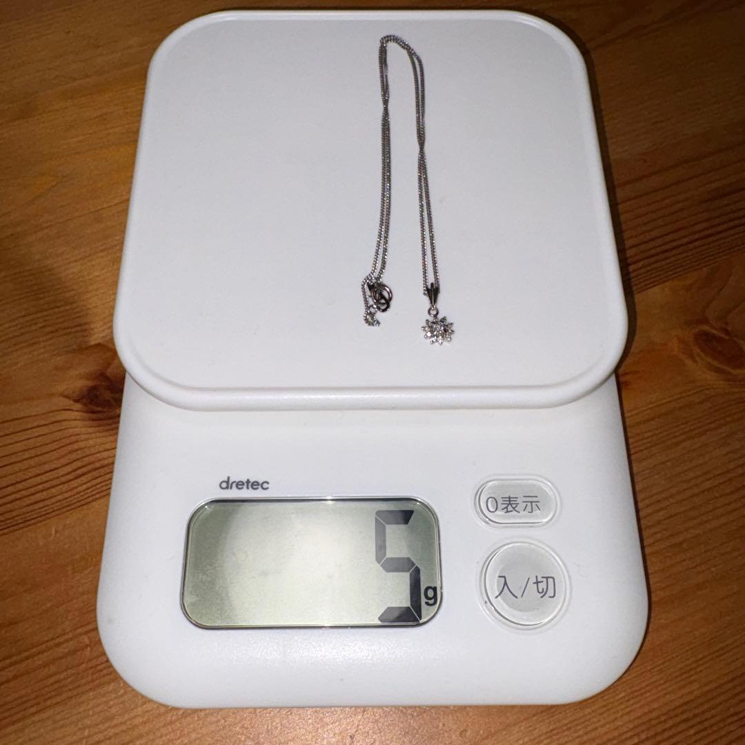 プラチナネックレス Pt850刻印あり 総重量約5g ペンダント付 24刻印