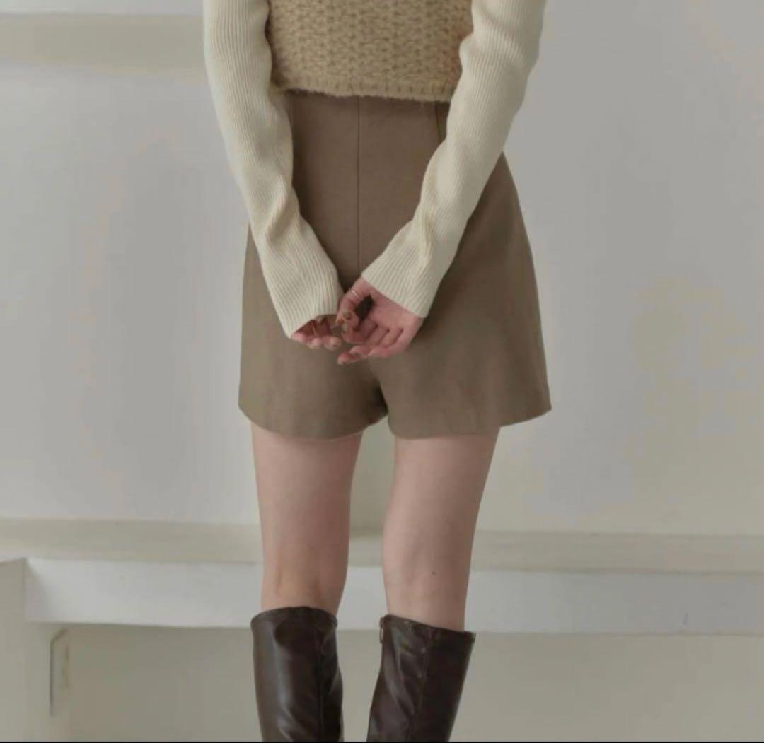 【Eaphi】 short pants beige &brown