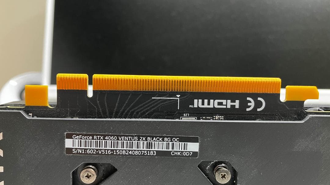 グラフィックボード・グラボ・ビデオカード MSI GeForce RTX 4060 VENTUS 2X BLACK OC