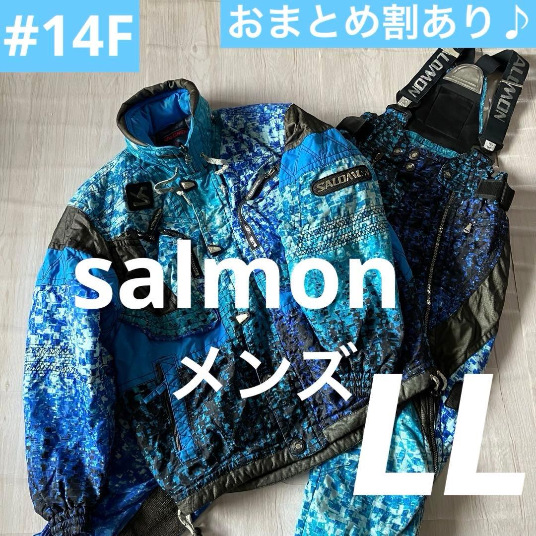 14F✨salmonサロモン✨スキーウェア 上下セット メンズLL