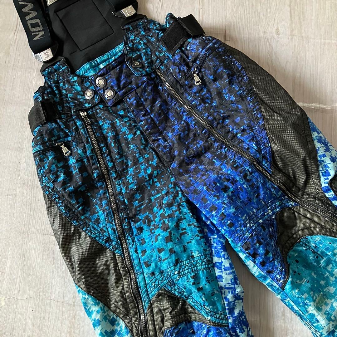 14F✨salmonサロモン✨スキーウェア 上下セット メンズLL