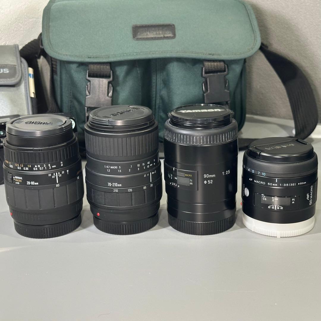 【現状品】MINOLTA / OLYMPUS フィルムカメラ レンズ4本セット