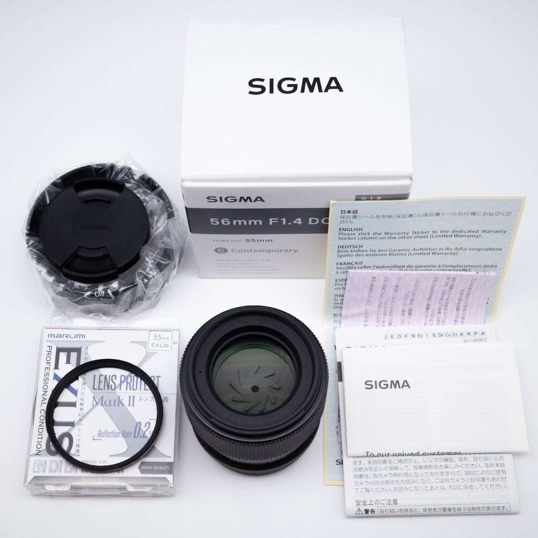 美品 SIGMA 56mm F1.4 DC DN ライカ Lマウント 1.4