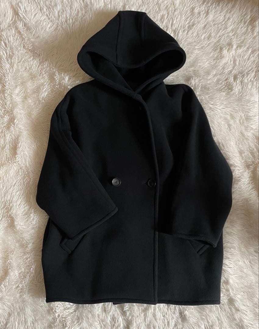 AP STUDIO ライトモッサオーバーフーディーコート　ブラック36