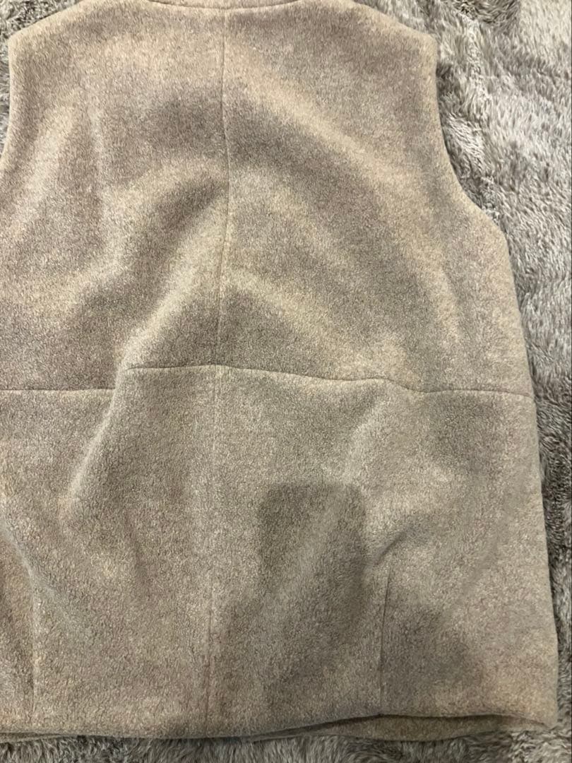 ETRE TOKYO メルトンフリースベスト ベージュ系