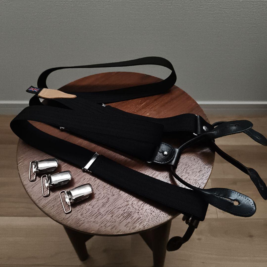  THURSTON: 2.5cm サスペンダー　ブラック