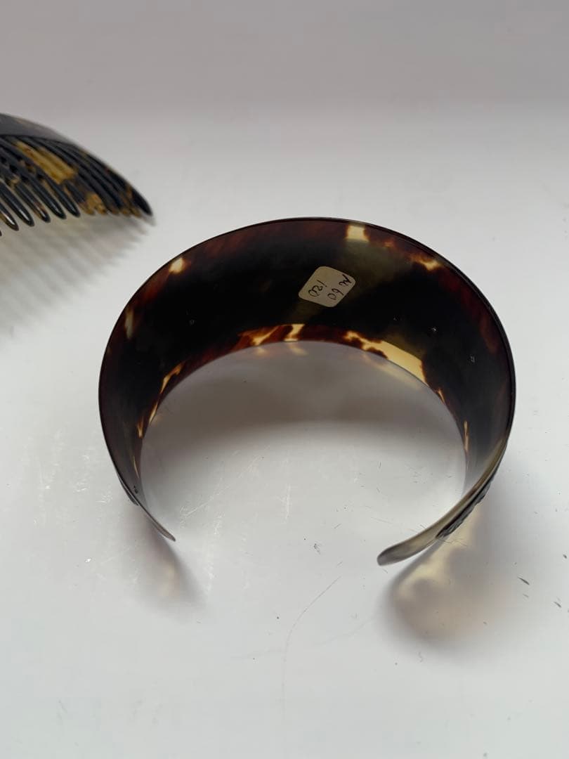 本鼈甲　バングル　髪留め　アンティーク　送料込み