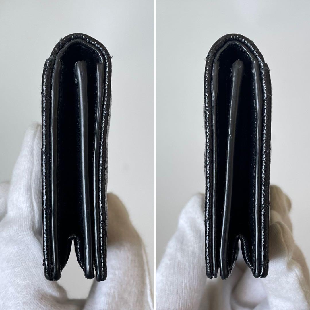 【極美品】サンローラン 名刺入れ カードケース モノグラム 黒 596323