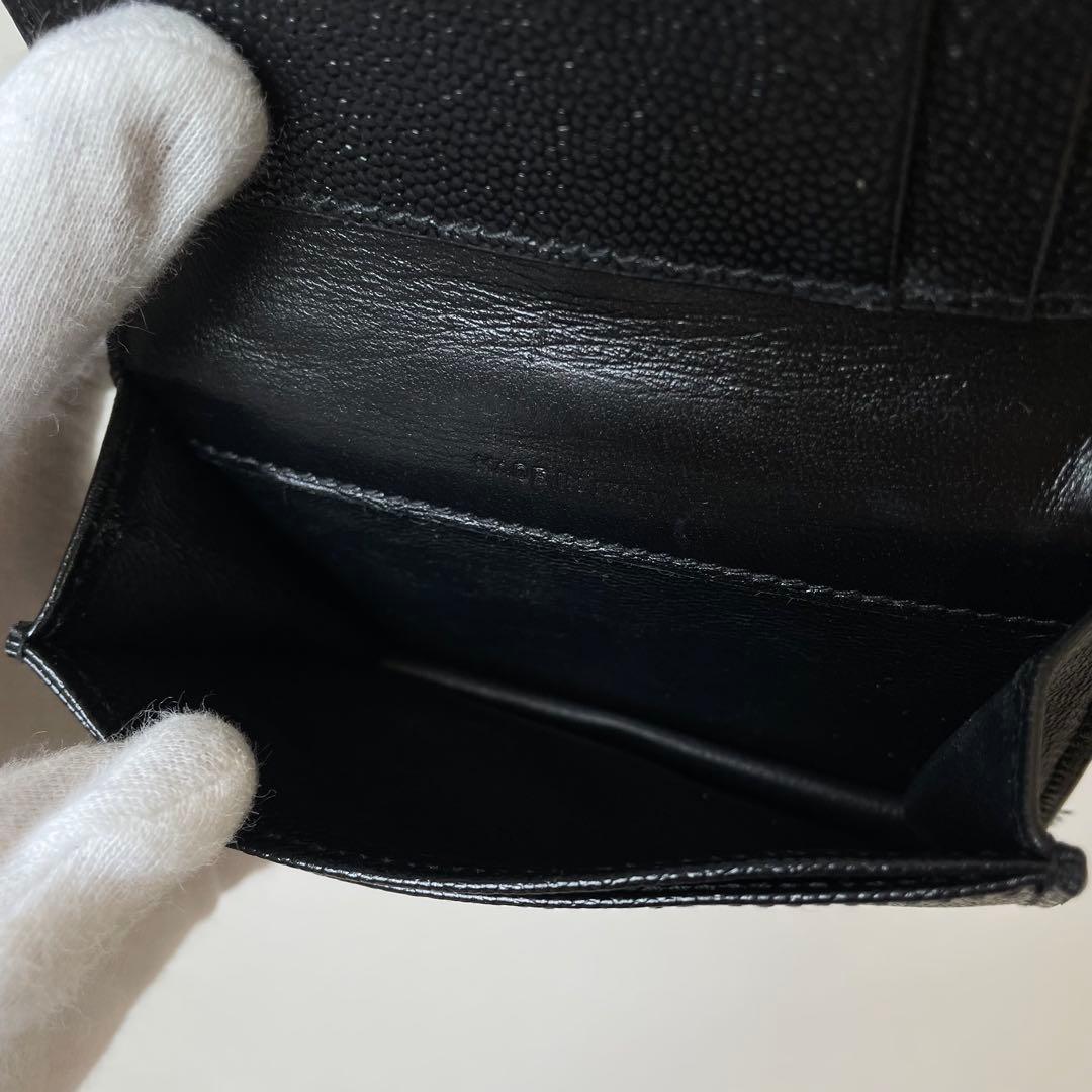 【極美品】サンローラン 名刺入れ カードケース モノグラム 黒 596323