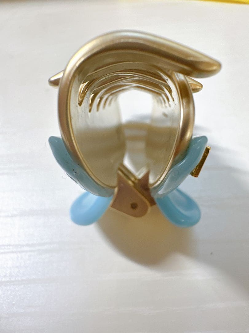 美品　アレクサンドルドゥパリ　クリップ　ライトブルー