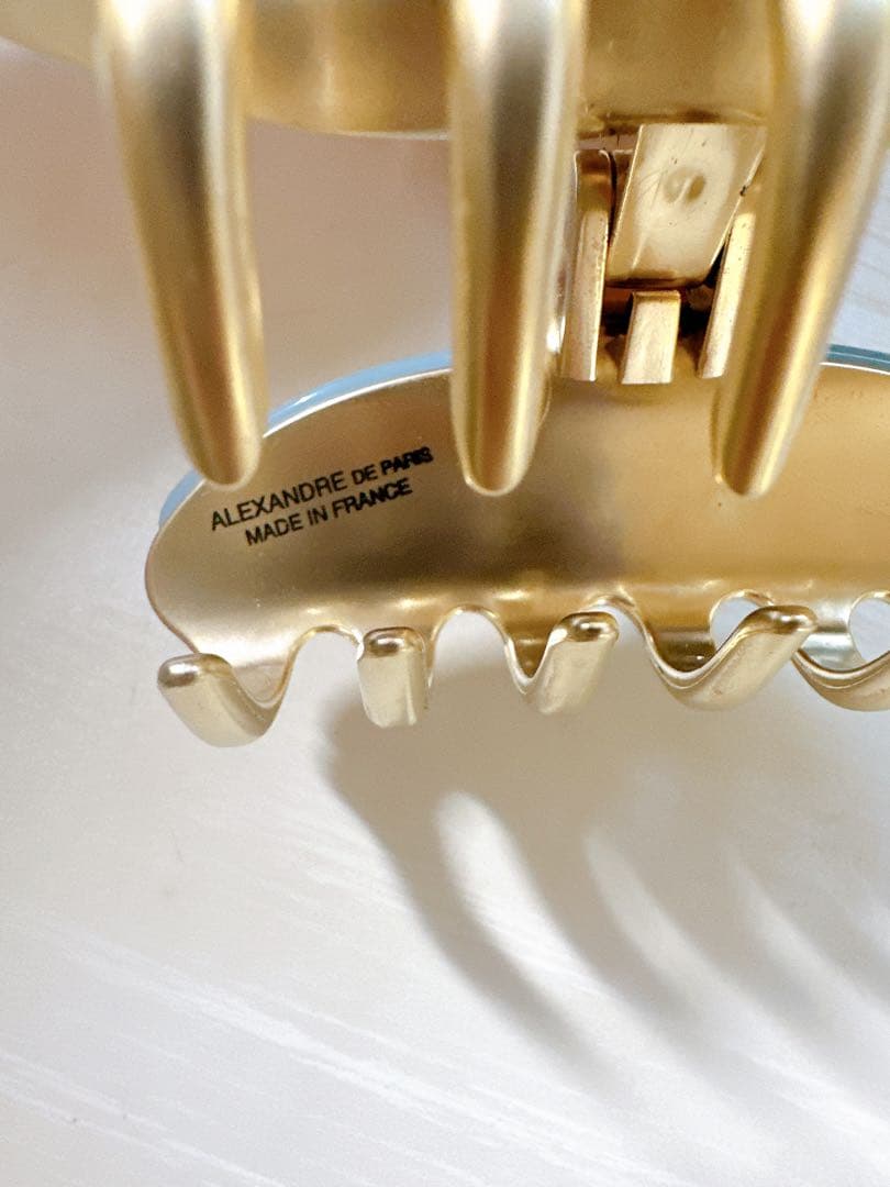 美品　アレクサンドルドゥパリ　クリップ　ライトブルー