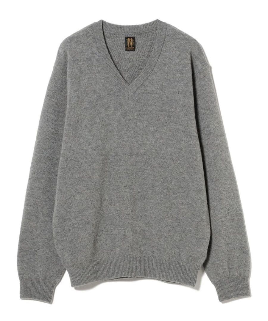 た*い様 【BATONER】Camel High Twist V-NECK KN