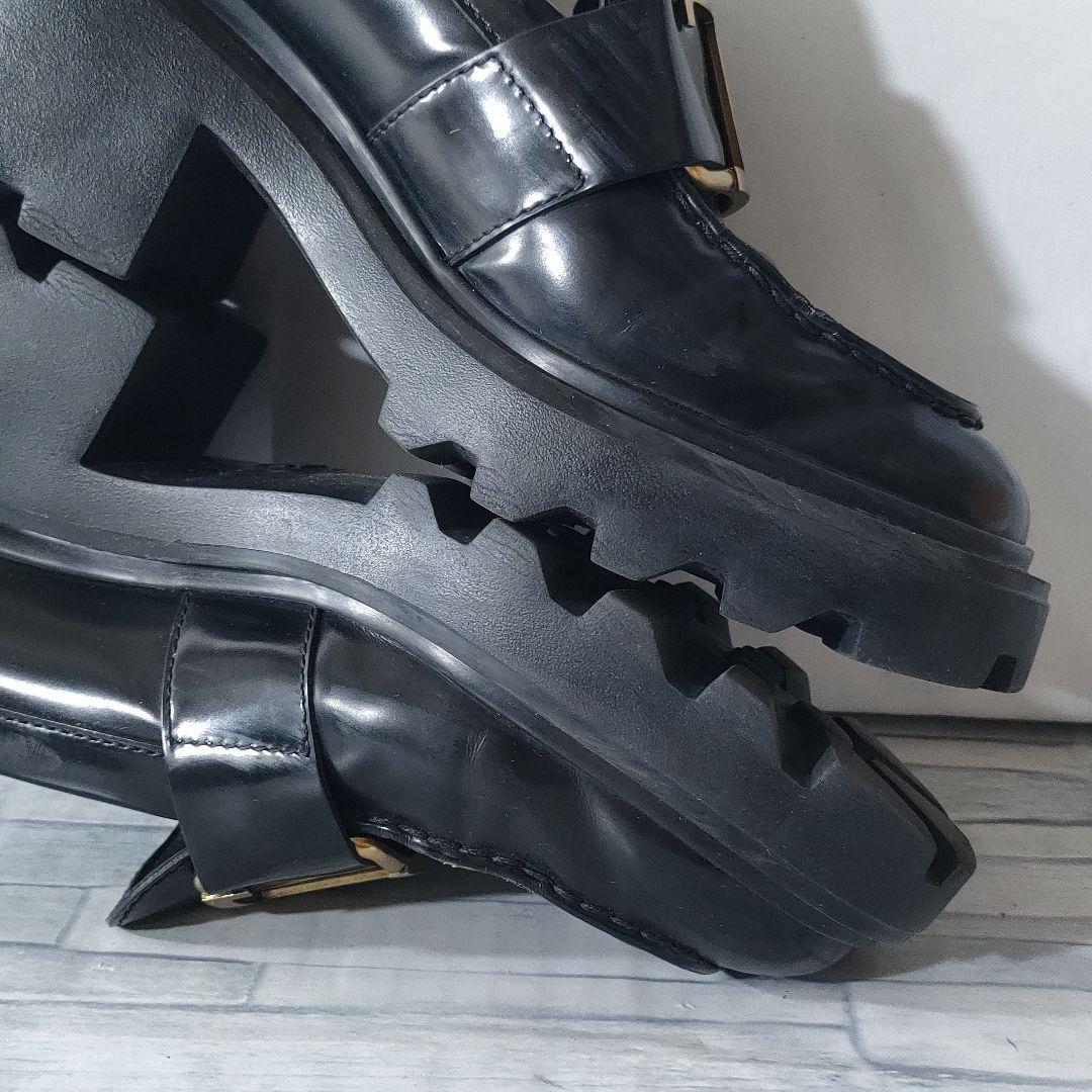 箱保存袋付き✨TOD'S　タイムレス　ローファー　ガラスレザー　厚底　36.5