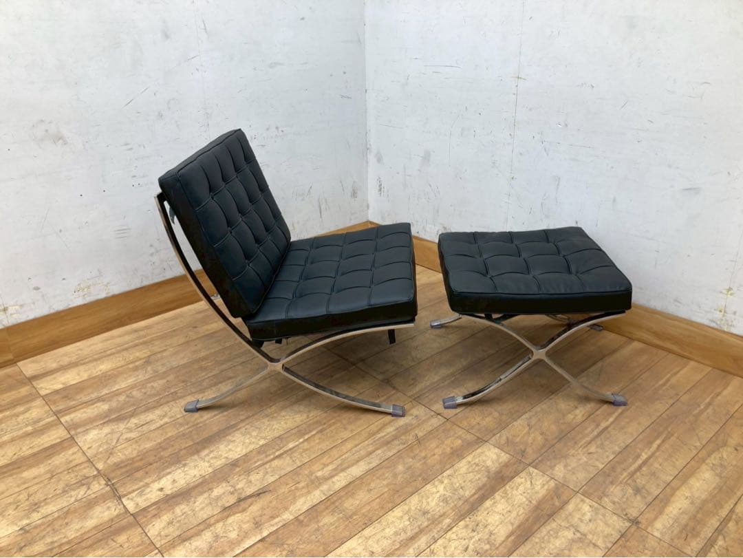 【展示品　美品】バルセロナ　チェア　リプロダクト　直接引取り対応　tga02