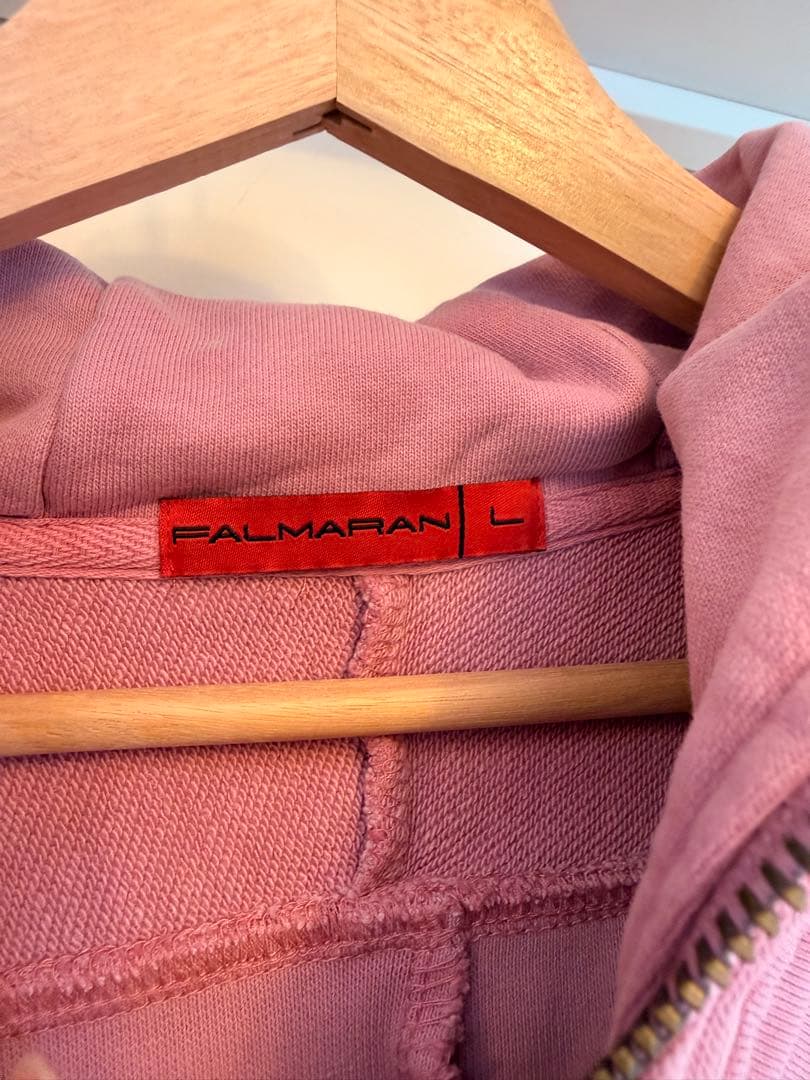 FALMARANピンク フード付きパーカー Lサイズ ユニセックス