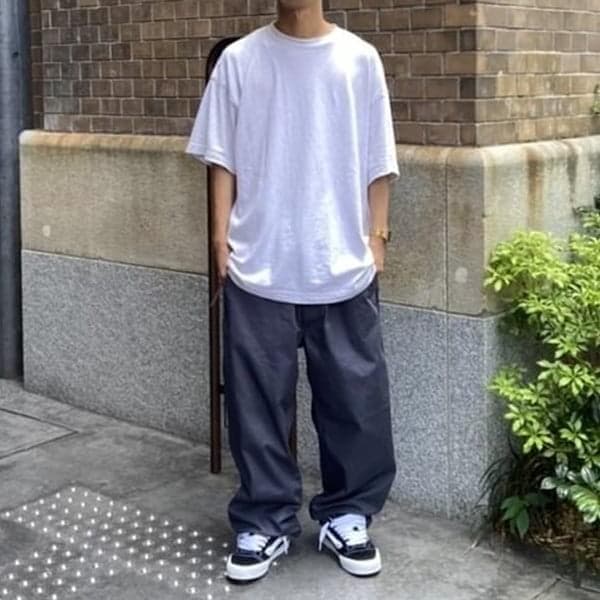 BEAMS JAPAN 23AW ニュー ビッグ チノ トラウザー M グレー