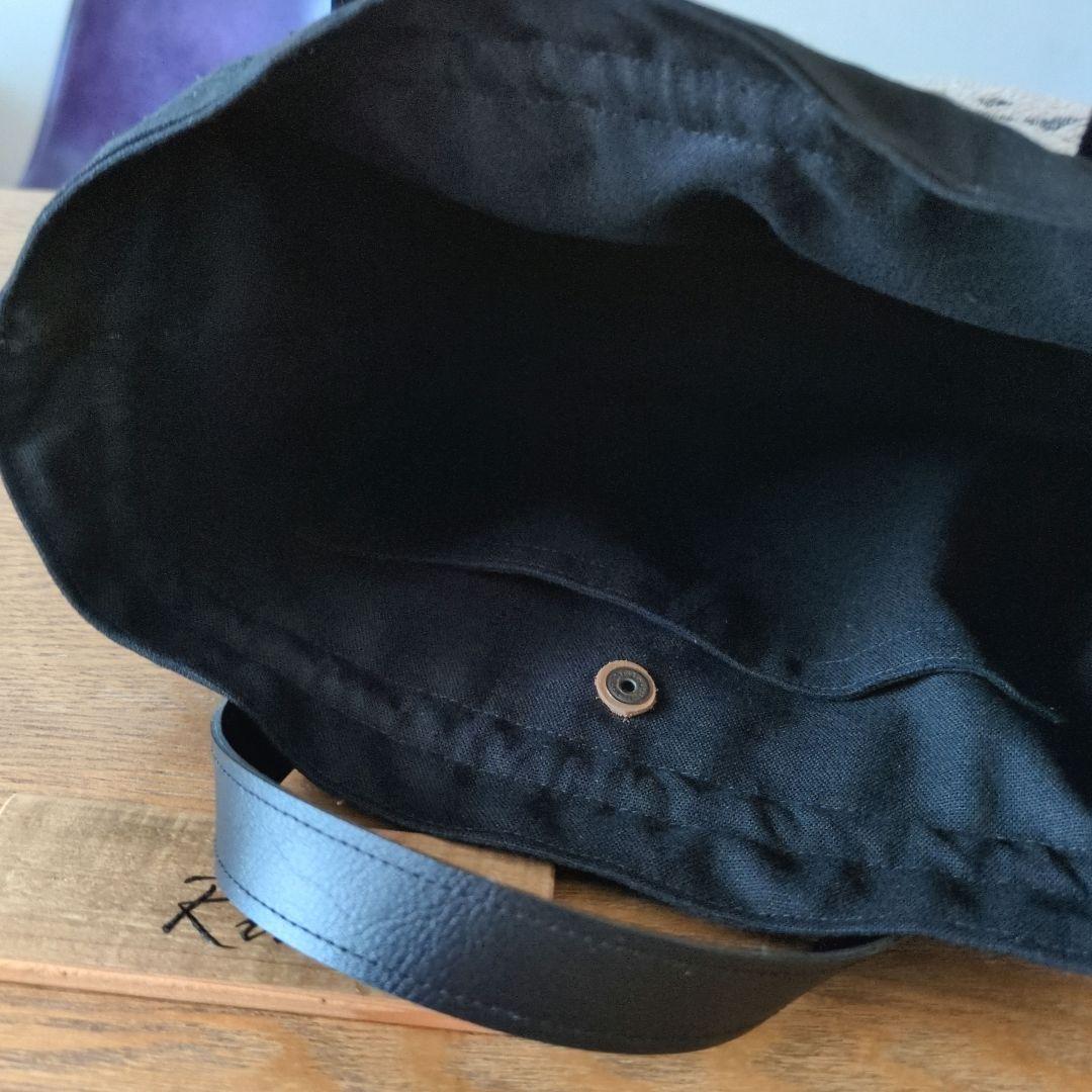 あおりポケットの巾着バッグ＊ミナペルホネン lulu