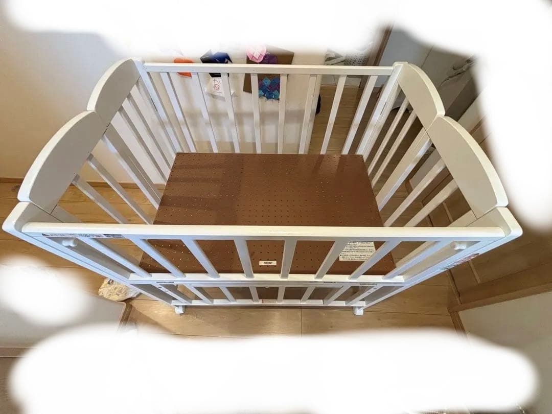 KATOJI カトージ　ベビーベッド　ホワイト　木製