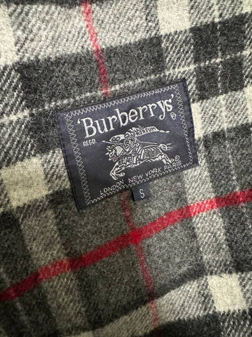 BURBERRY バーバリー ダッフルコート グレー ノバチェック ウール